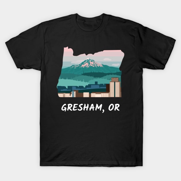 Gresham, Oregon T-Shirt by A Reel Keeper